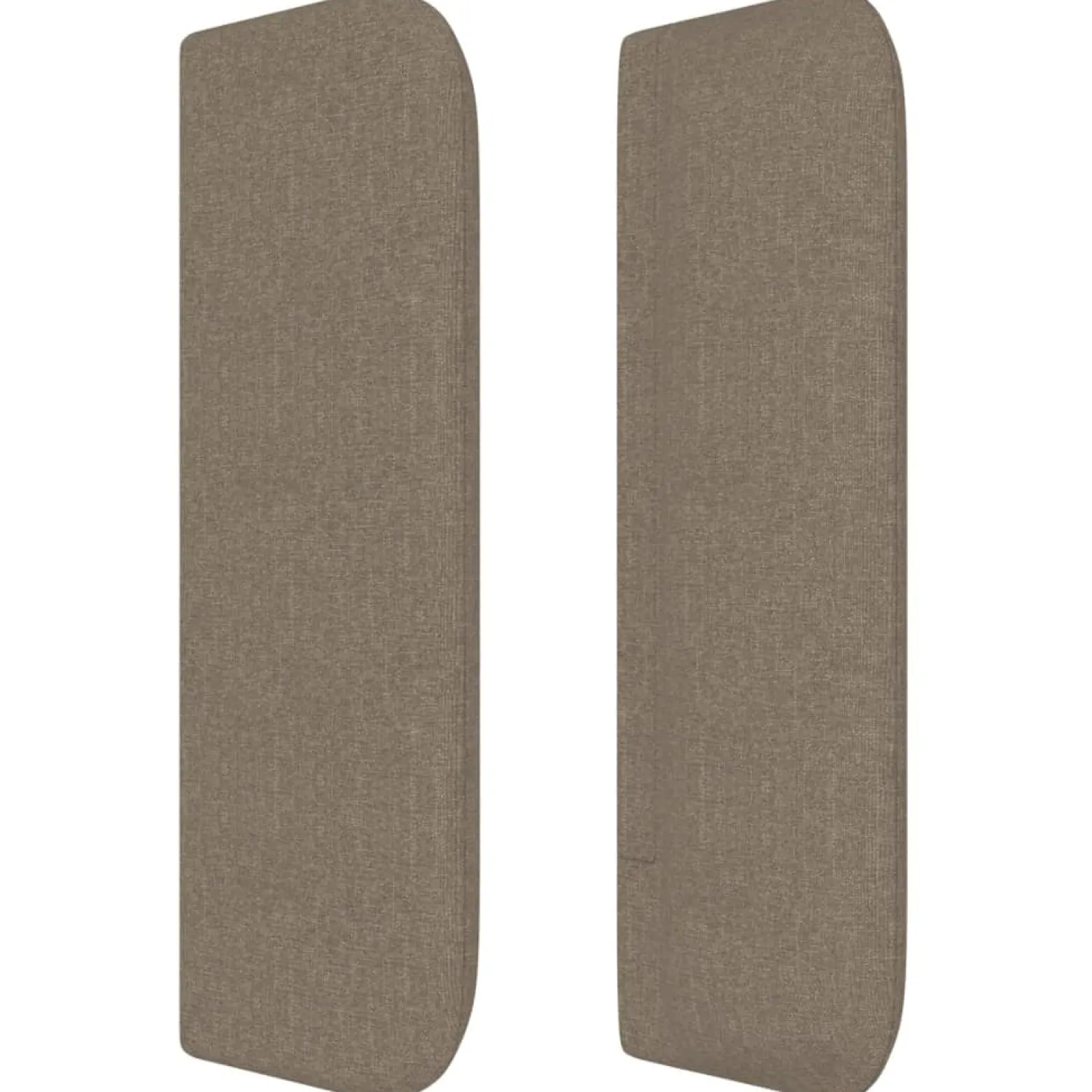 Wezgłowie Taupe 103 x 16 x 78/88 cm Tkanina vidaXL