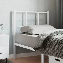 Wezgłowie Biały 75 cm Stal vidaXL