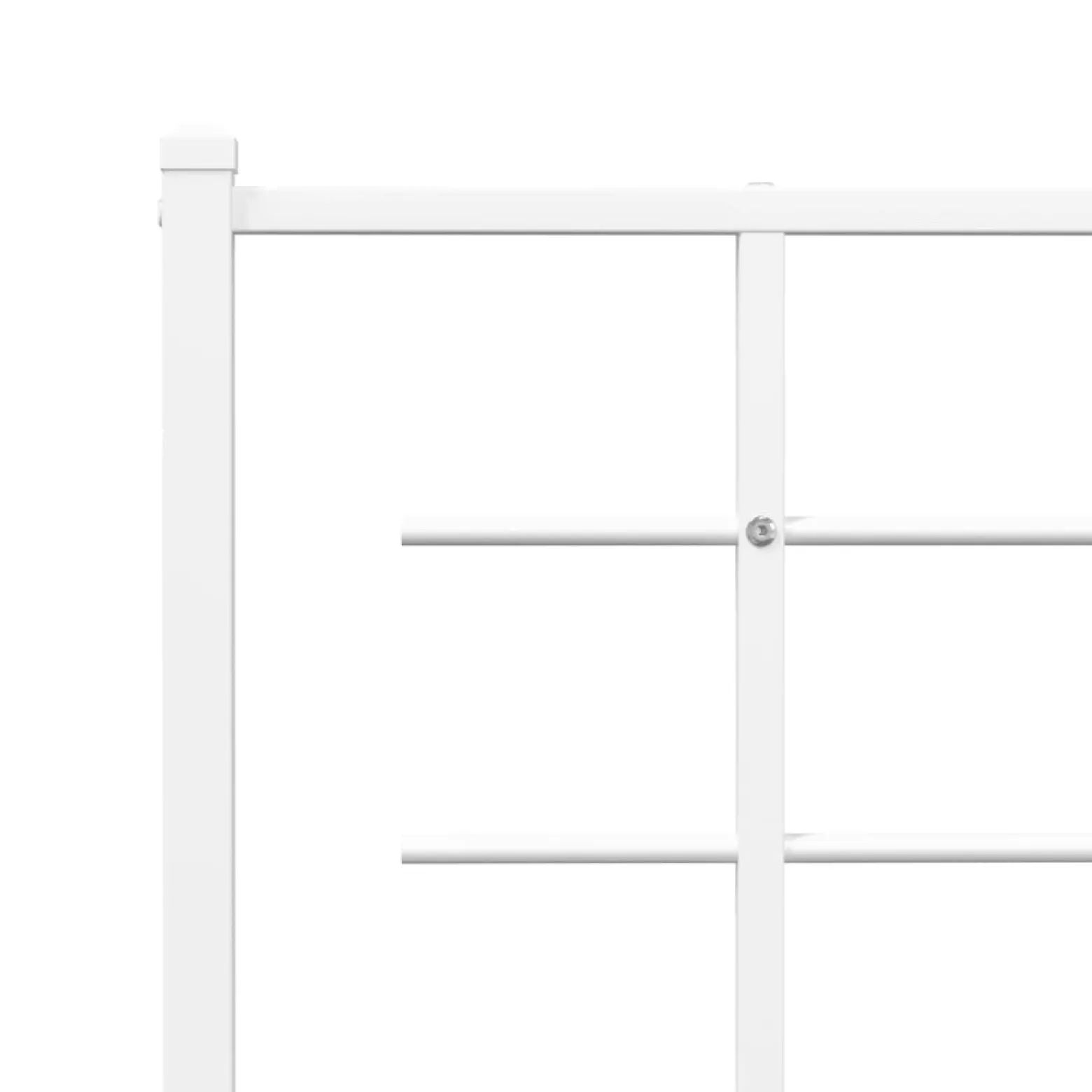Wezgłowie Biały 75 cm Stal vidaXL