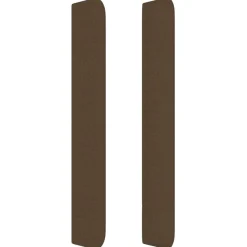 Wezgłowie Brąz 163 x 16 x 118/128 cm Tkanina vidaXL