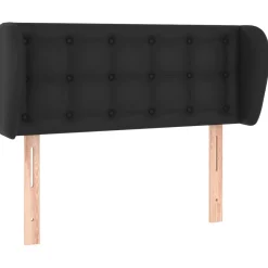 Wezgłowie Czarny 83 x 23 x 78/88 cm Sztuczna skóra vidaXL