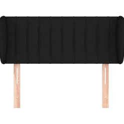Wezgłowie Czarny 93 x 23 x 78/88 cm Tkanina vidaXL