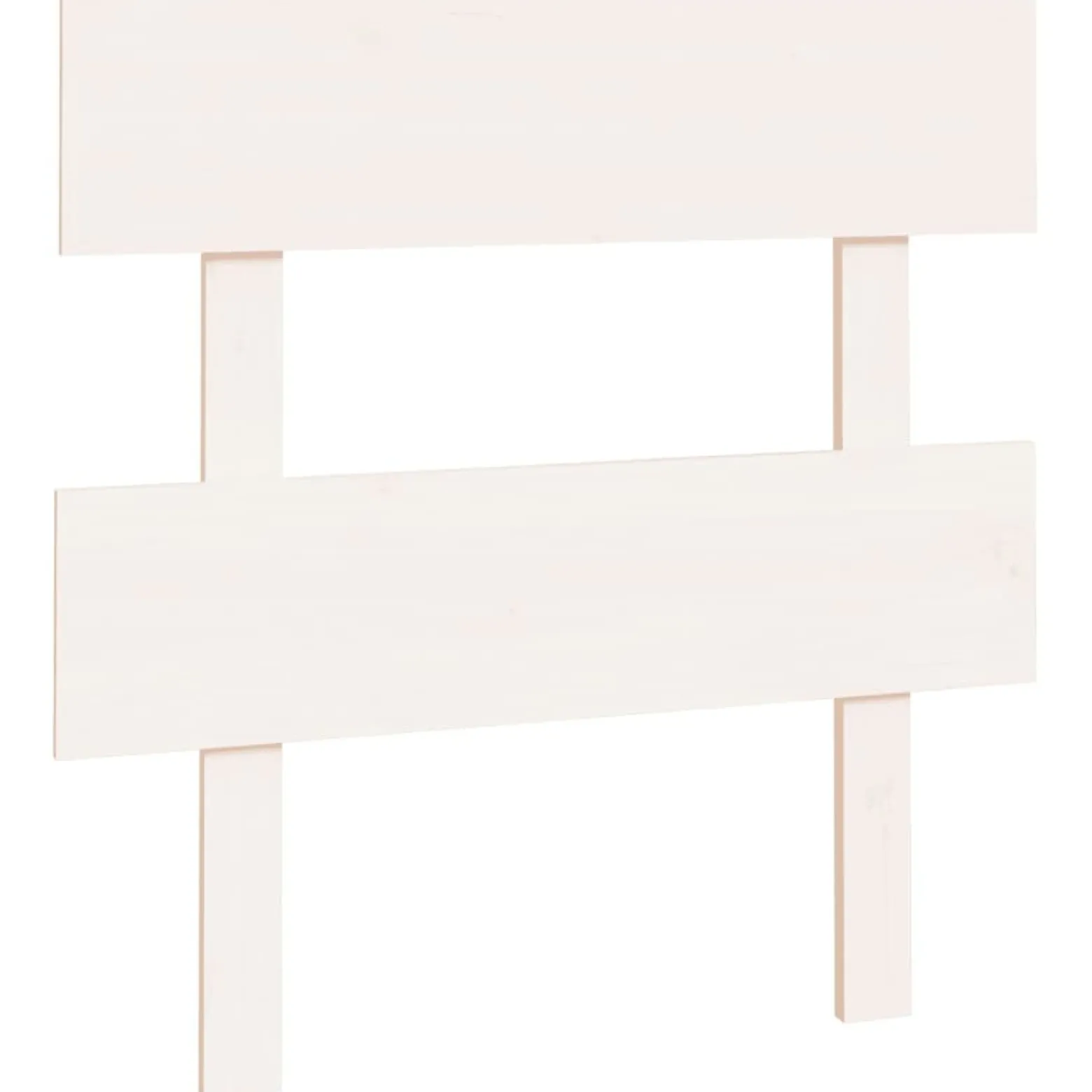 Wezgłowie łóżka Biały 93.5 x 81 cm Pine Wood vidaXL