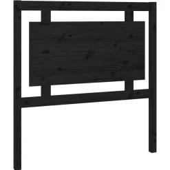 Wezgłowie łóżka Czarny 95.5 x 100 cm Drewno sosnowe vidaXL