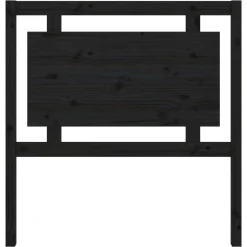 Wezgłowie łóżka Czarny 95.5 x 100 cm Drewno sosnowe vidaXL