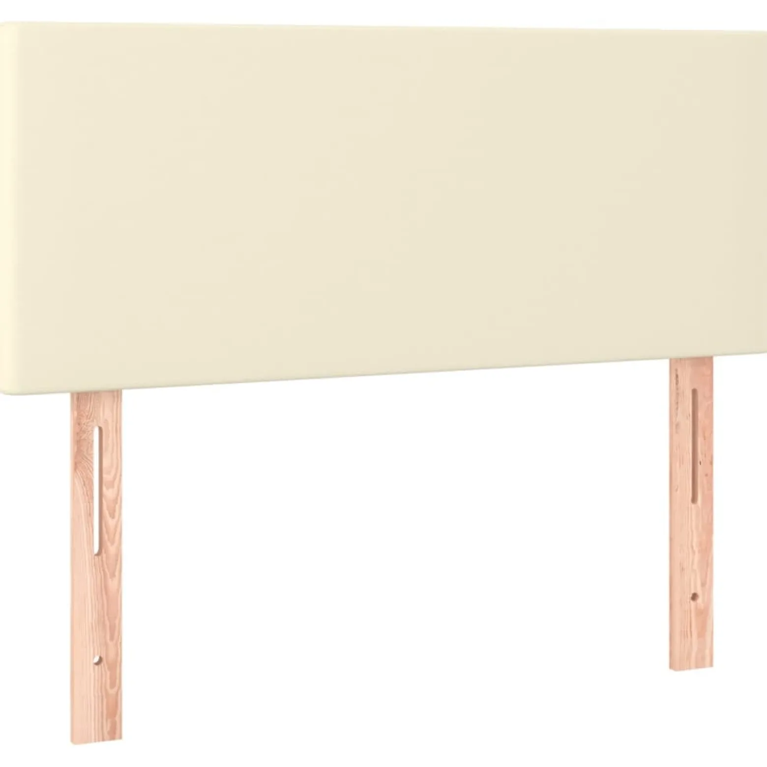 Wezgłowie Kremowy 100 cm Sztuczna skóra Low vidaXL