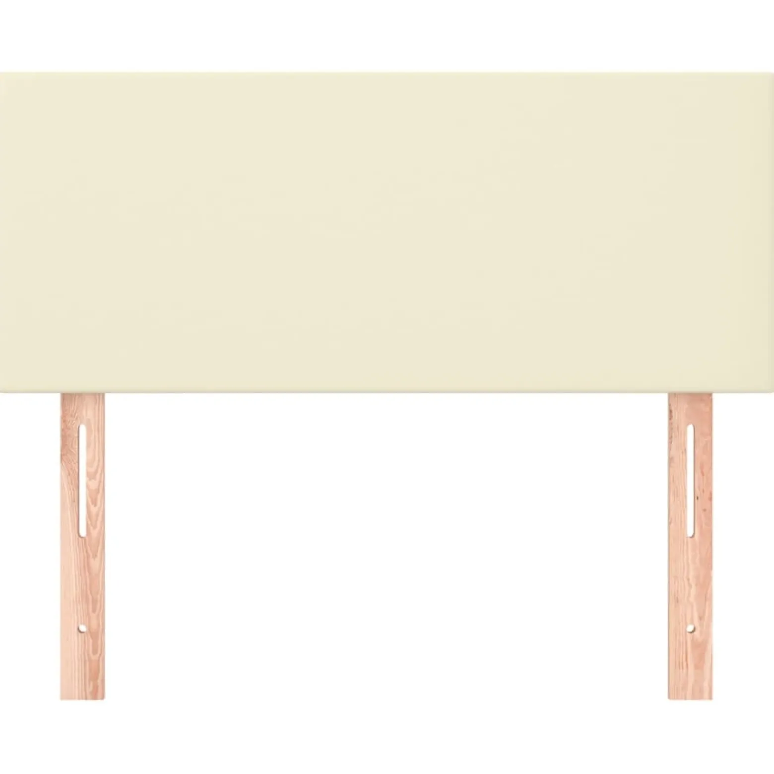 Wezgłowie Kremowy 100 cm Sztuczna skóra Low vidaXL
