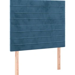 Wezgłowie Niebieski 90 cm Aksamit Wysoki vidaXL