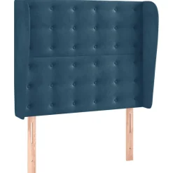 Wezgłowie Niebieski 83 x 23 x 118/128 cm Aksamit vidaXL