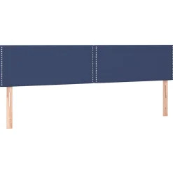 Wezgłowie Niebieski 200 x 5 x 78/88 cm Tkanina vidaXL
