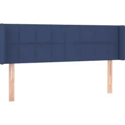 Wezgłowie Niebieski 147 x 16 x 78/88 cm Tkanina vidaXL