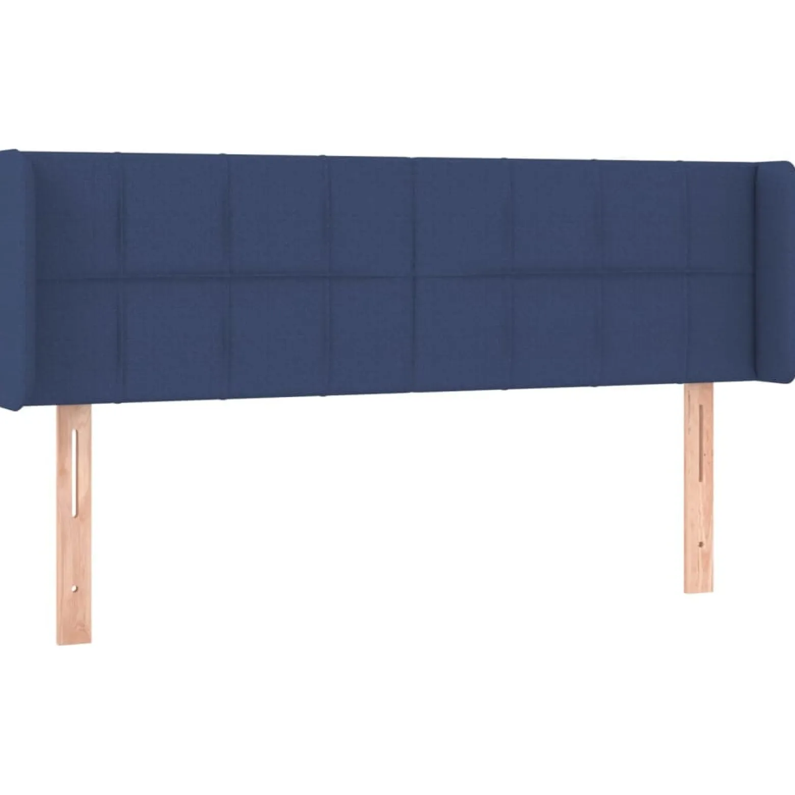Wezgłowie Niebieski 147 x 16 x 78/88 cm Tkanina vidaXL