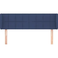 Wezgłowie Niebieski 147 x 23 x 78/88 cm Tkanina vidaXL