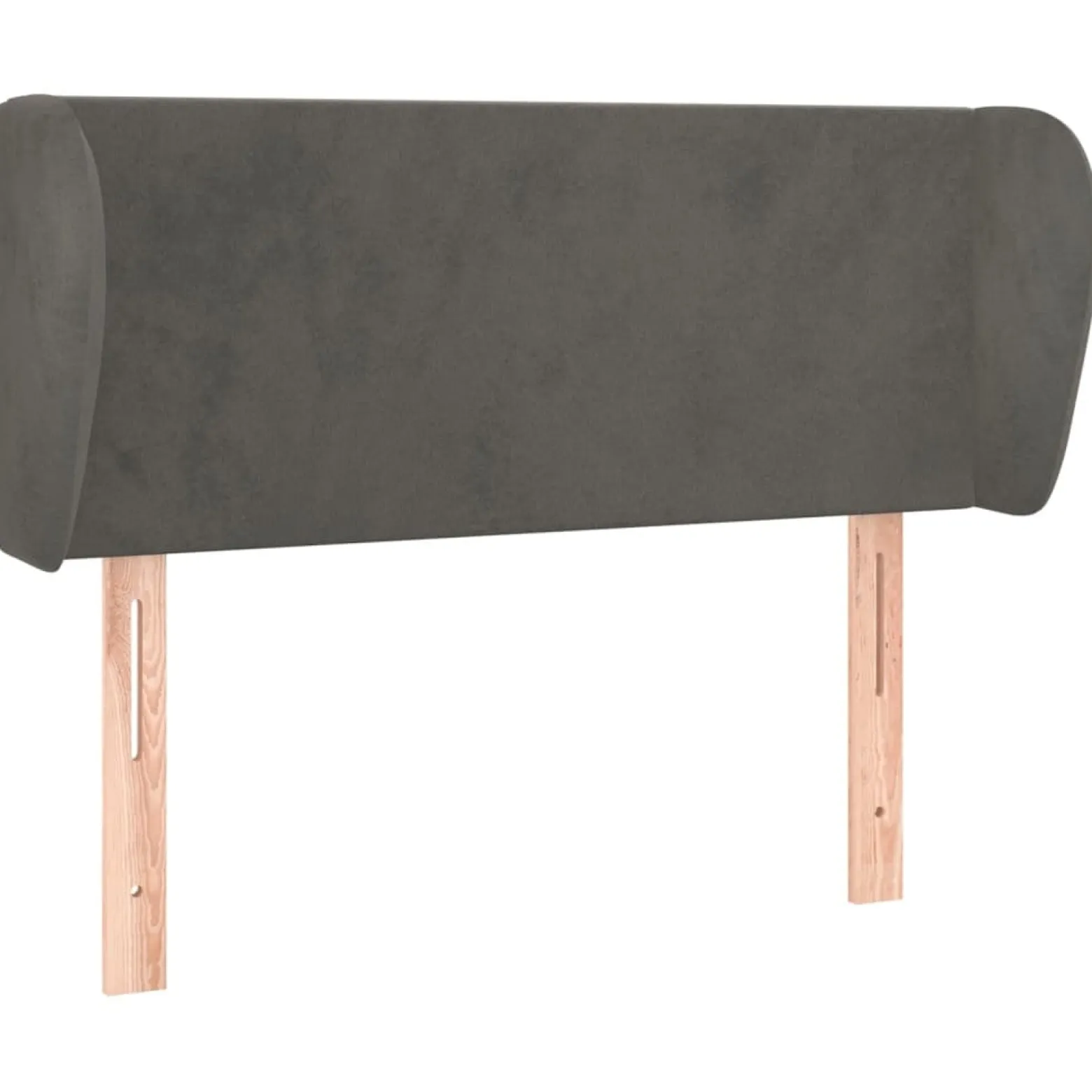 Wezgłowie Szary 83 x 23 x 78/88 cm Aksamit vidaXL