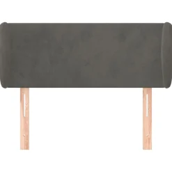 Wezgłowie Szary 83 x 23 x 78/88 cm Aksamit vidaXL