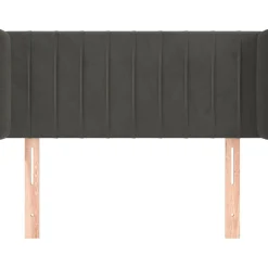 Wezgłowie Szary 103 x 16 x 78/88 cm Aksamit vidaXL