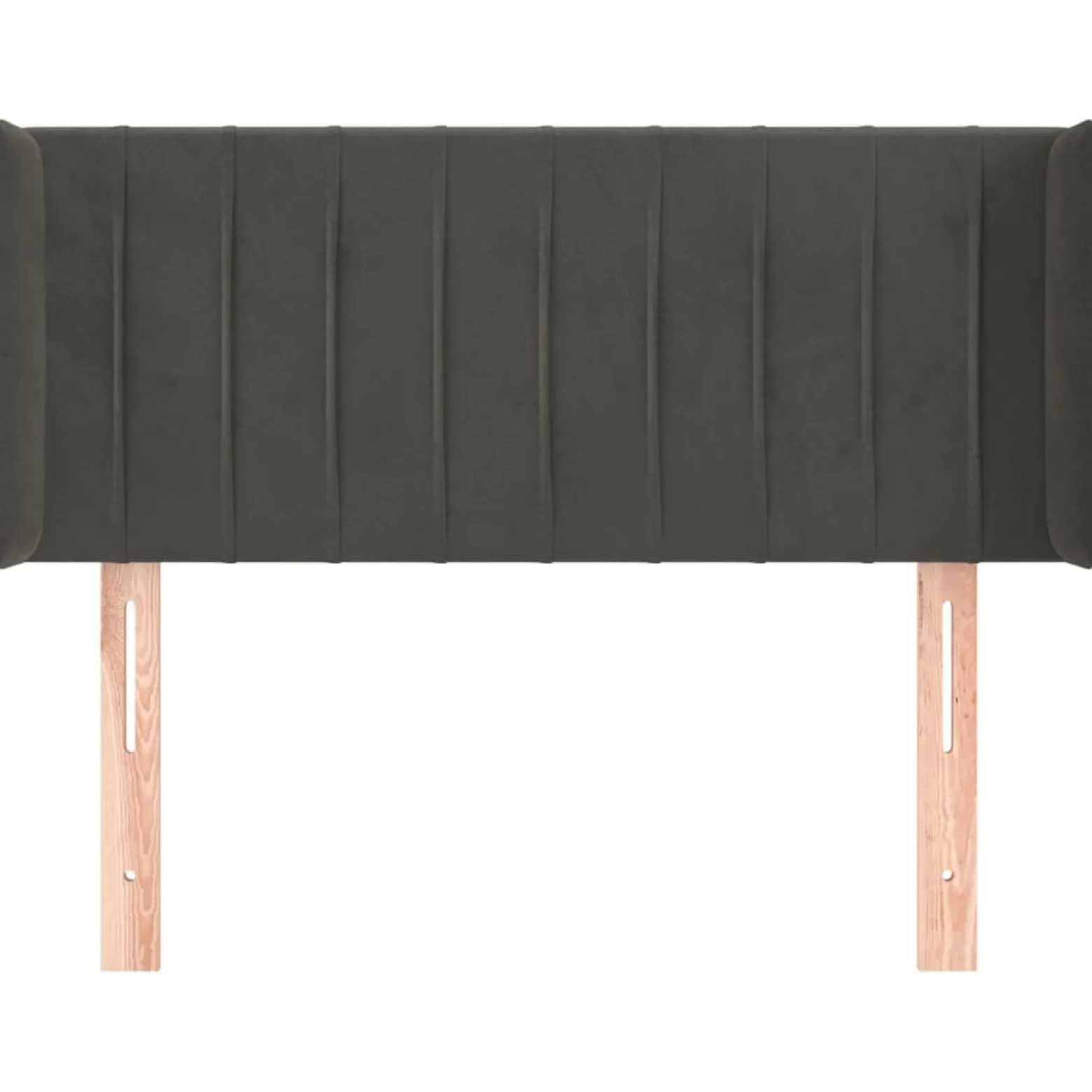 Wezgłowie Szary 103 x 16 x 78/88 cm Aksamit vidaXL