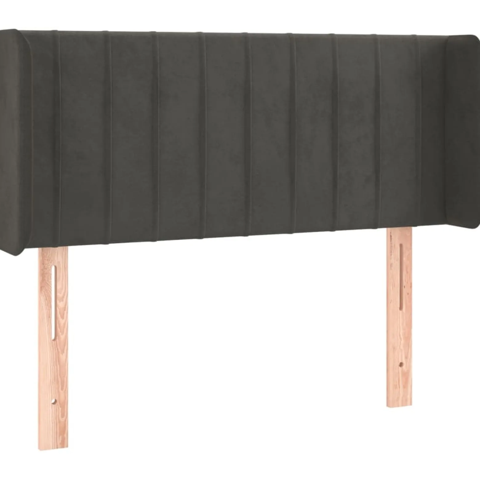 Wezgłowie Szary 103 x 16 x 78/88 cm Aksamit vidaXL