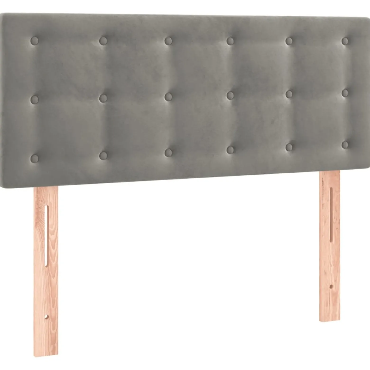 Wezgłowie Szary 100 x 5 x 78/88 cm Aksamit vidaXL