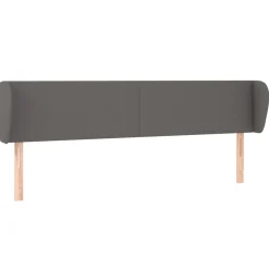Wezgłowie Szary 163 x 23 x 78/88 cm Sztuczna skóra vidaXL