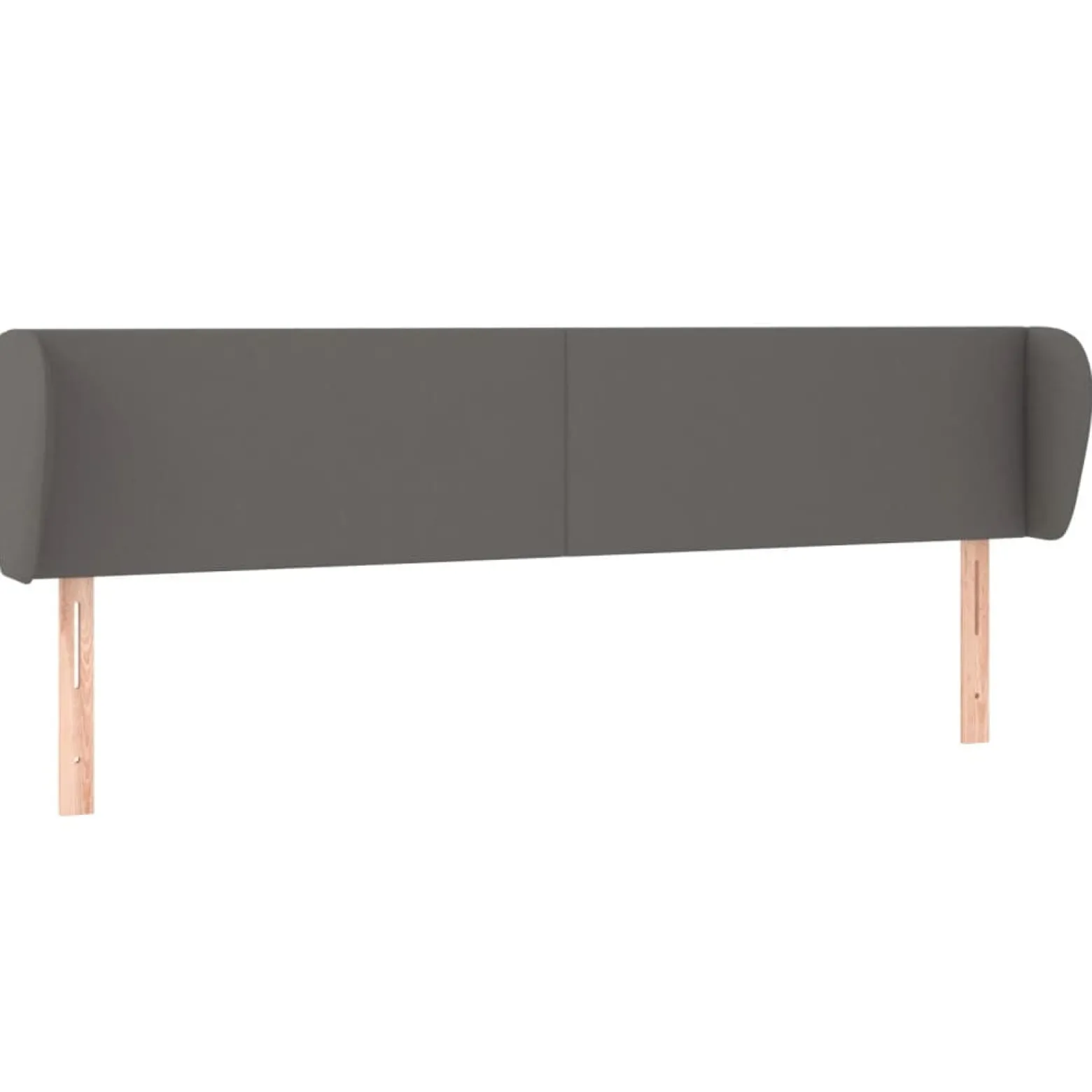 Wezgłowie Szary 163 x 23 x 78/88 cm Sztuczna skóra vidaXL
