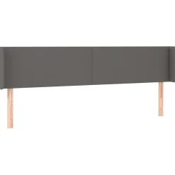 Wezgłowie Szary 163 x 16 x 78/88 cm Sztuczna skóra vidaXL