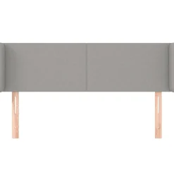 Wezgłowie Szary 147 x 16 x 78/88 cm Tkanina vidaXL