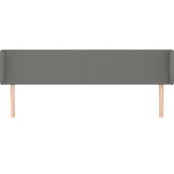 Wezgłowie Szary 203 x 16 x 78/88 cm Tkanina vidaXL