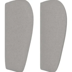 Wezgłowie Szary 83 x 23 x 78/88 cm Tkanina vidaXL