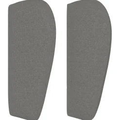 Wezgłowie Szary 163 x 23 x 78/88 cm Tkanina vidaXL