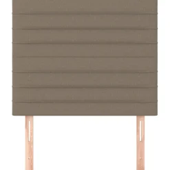 Wezgłowie Taupe 80 cm Tkanina Wysoki vidaXL