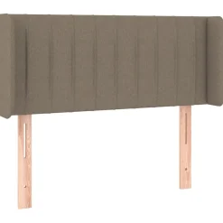 Wezgłowie Taupe 103 x 16 x 78/88 cm Tkanina vidaXL