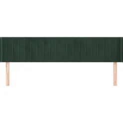 Wezgłowie Zielony 163 x 16 x 78/88 cm Aksamit vidaXL