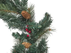 Wianek świąteczny LED 60 cm zielony