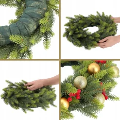 Wianek Świąteczny Stroik Na Drzwi 45cm Premium