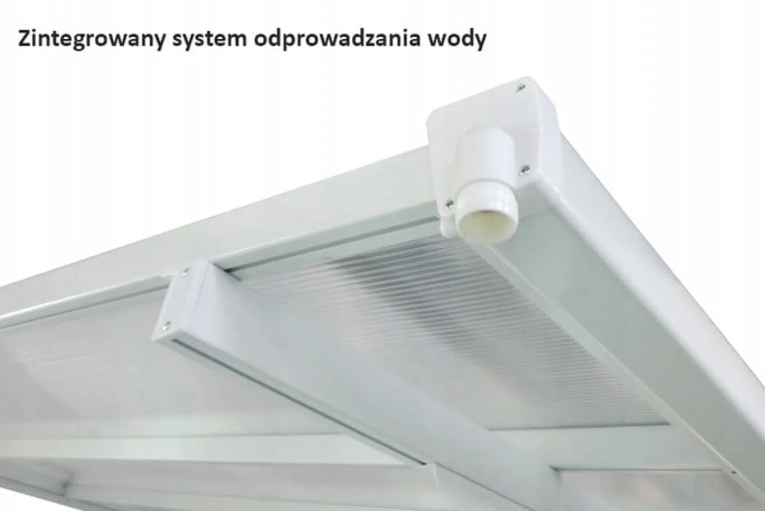 Wiata Hardmaister Ogrodowa ATLANTA 3x5m Poliwęglan Przyścienna Biała 1 szt