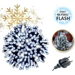 Światełka lampki 200 LED ZIMNY BIAŁY, FLASH BIAŁY LAMP31B