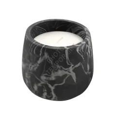 Świeca zapachowa Marble L czarna