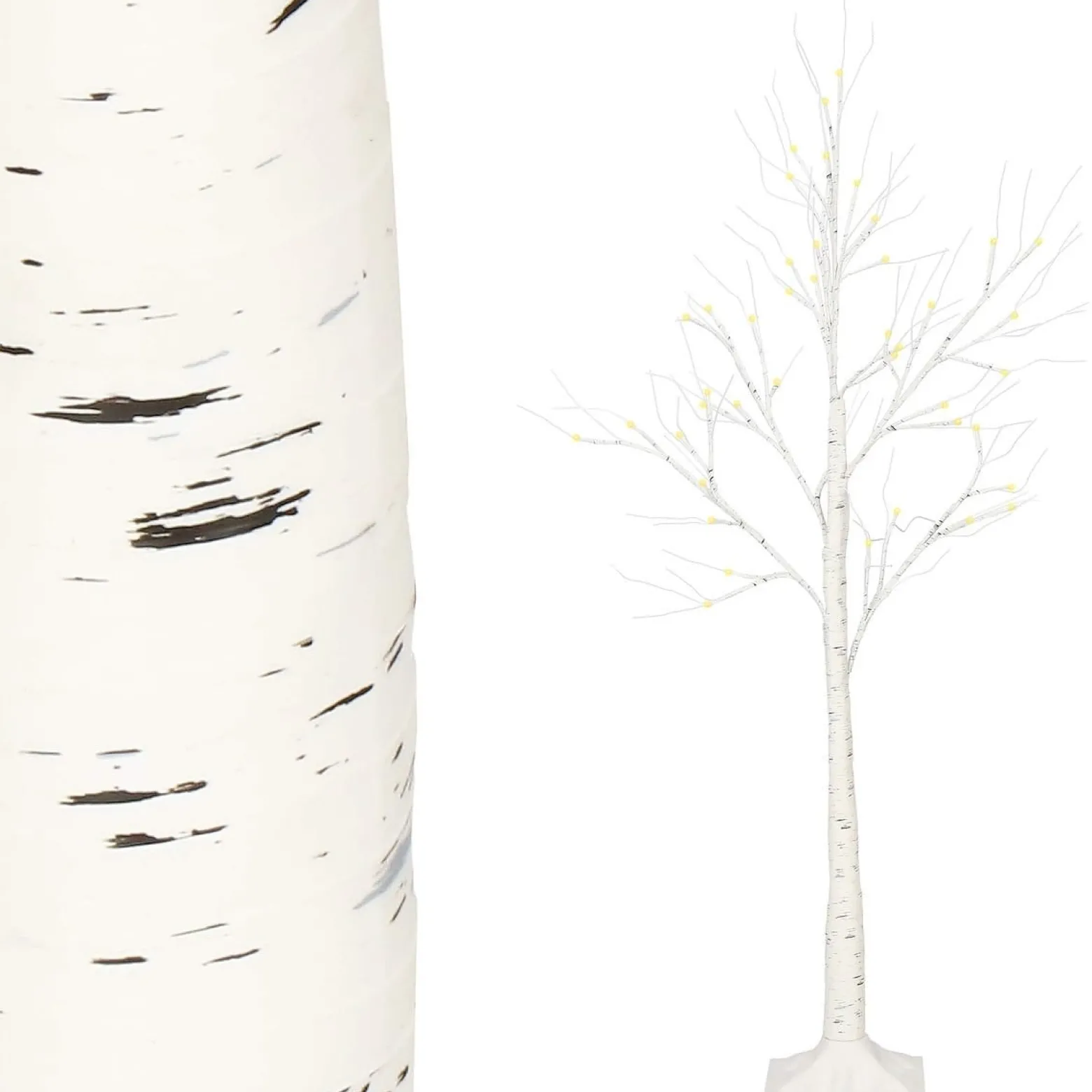Świecące drzewko 150 cm brzoza 72 Led drzewko świąteczne