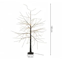 Świecące drzewko LED zewnętrzne h150 cm duże dekoracyjne