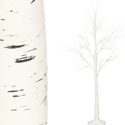 Świecące drzewko 150 cm brzoza 72 Led drzewko świąteczne