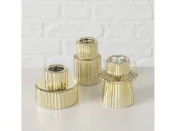 Świecznik Goldie III szkło lakierowane 7 cm złoty