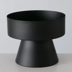 Świeczniki 2 szt. czarne 29x16 cm ATHENE