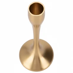 Świecznik Metalowy Pojedynczy Na Świecę Świeczki Świąteczny Glamour 25,5 Cm