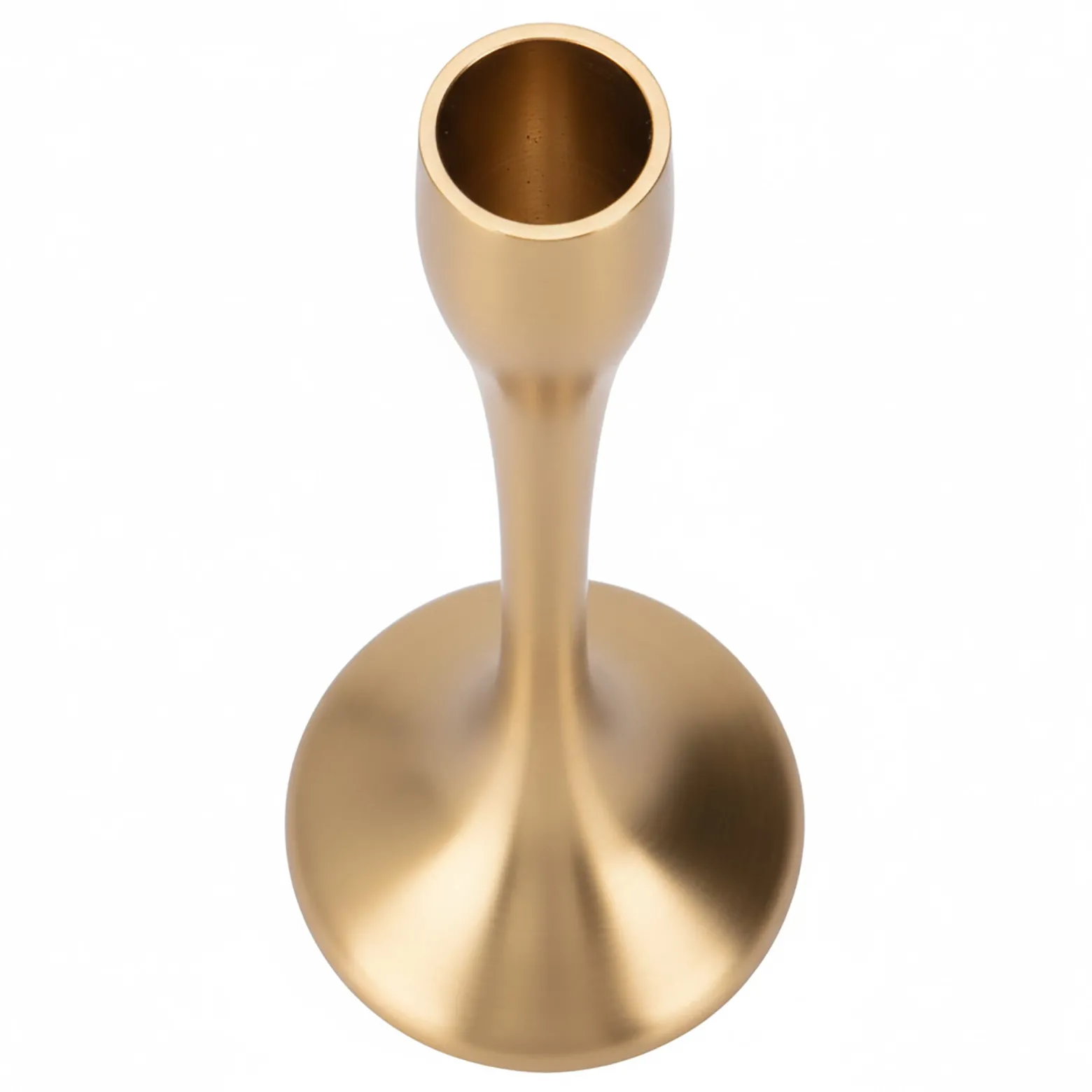 Świecznik Metalowy Pojedynczy Na Świecę Świeczki Świąteczny Glamour 25,5 Cm