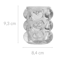 Świecznik ze zdobieniami ARTY, Ø 8,4 cm