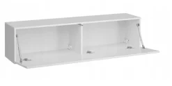 Wisząca Szafka RTV 120cm Biały połysk SIX w 24h