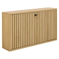Wisząca szafka na buty Albany loft dąb czarny 72x43x17 cm
