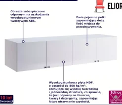 Wisząca zamykana szafka ścienna - Zyvian