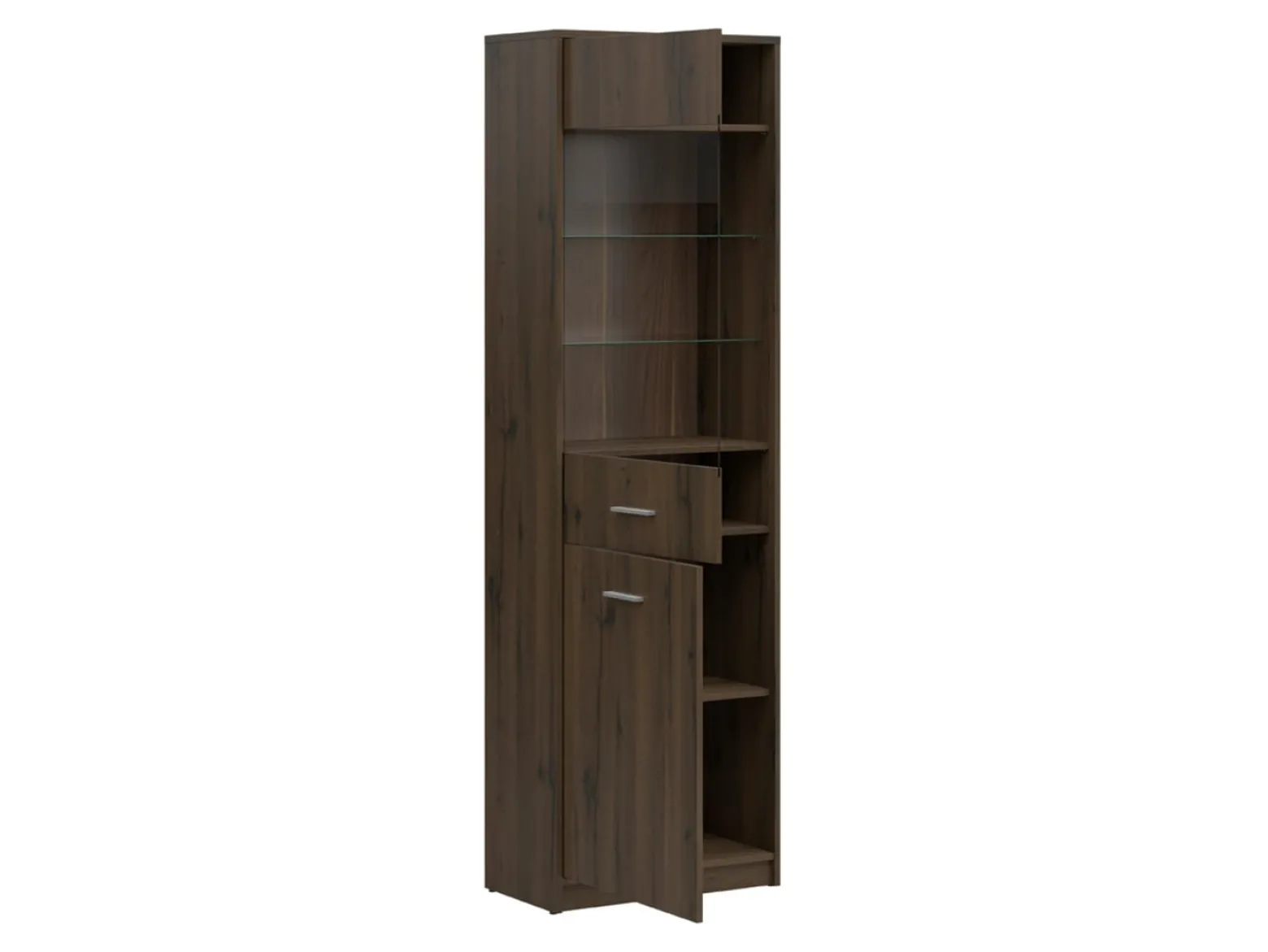 Witryna Nepo Plus 60 cm z 2 drzwiami dąb noble